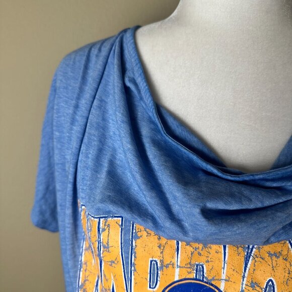 New NWT Golden State Warriors NBA Drape Neck Top T Shirt Size Small - Picture 4 of 9